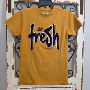 Evolution In Design Boys So Fresh So Clean Graphic Tee Shirt Yellow Timber S 8